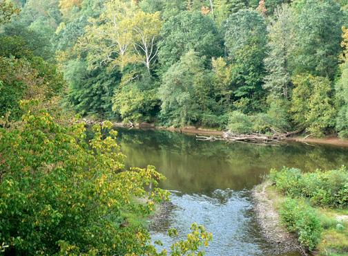 The Elk River in West Virginia