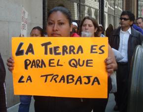 Some 250 people gathered for an emergency response demonstration following ICE raids on a Bay Area restaurant chain in May 2008