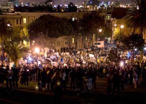 The scene in San Francisco's Dolores Park as tens of thousands of people protested Prop 8