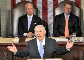 Israeli Prime Minister Benjamin Netanyahu speaks to a joint session of Congress