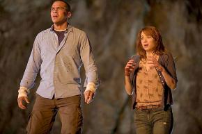 Jesse Williams and Kristen Connolly in Cabin in the Woods
