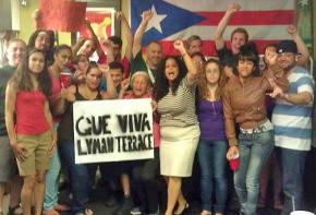 Residents of Lyman Terrace celebrate the mayor's retreat on demolishing their housing project