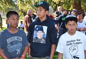 Demonstrations demanding justice for Andy Lopez have grown as large as 1,000 people