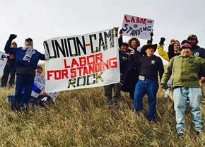 The Labor for Standing Rock delegation in North Dakota