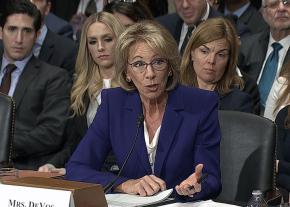 Betsy Devos, Trump's nominee for Education Secretary, fields questions during her Senate confirmation hearing