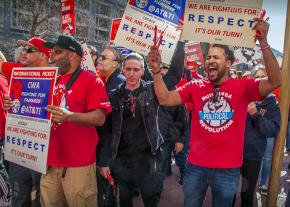 AT&T workers on the picket line for a fair contract