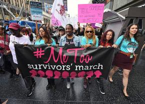 The #MeToo movement in the streets of Hollywood to protest sexual violence