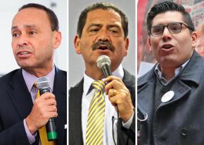 Left to right: Luis Gutiérrez, Jesus "Chuy" Garcia and Carlos Ramirez-Rosa