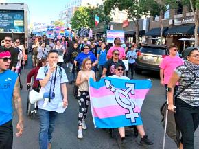 Protesters hit the streets of San Diego for trans liberation